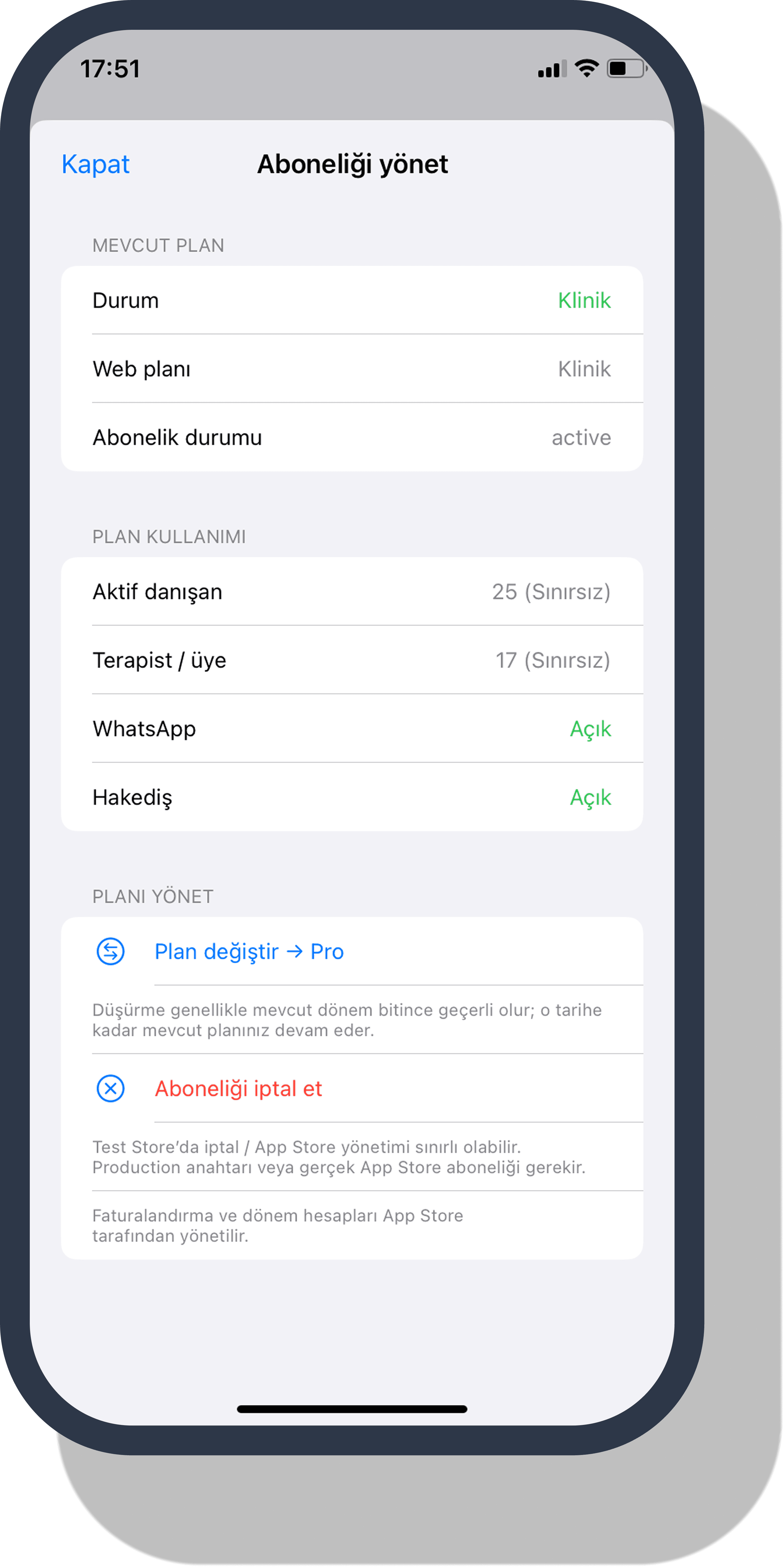 Anaduyu MYS mobil uygulama: paket seçimi